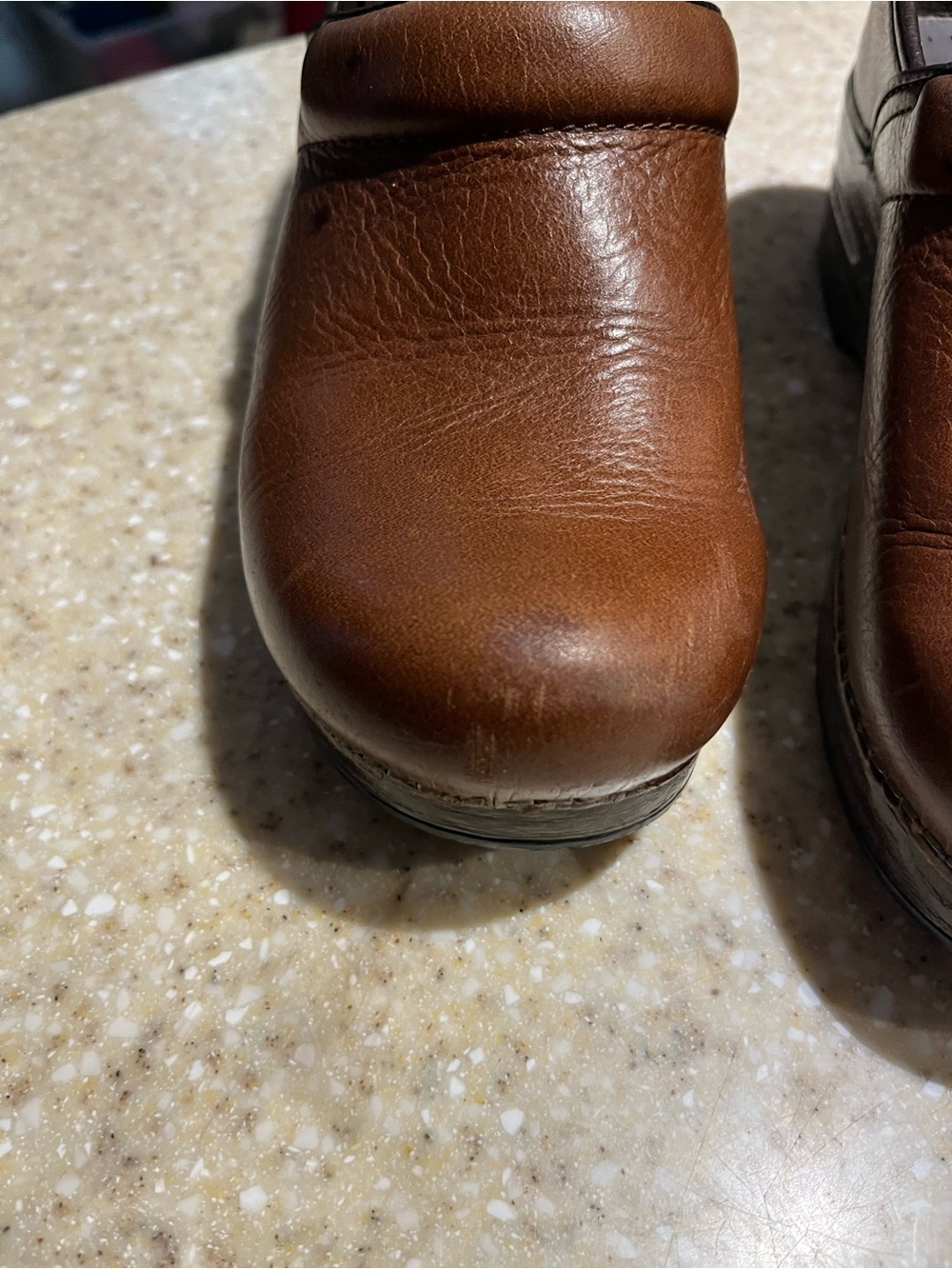 Dansko Brown Leather Slip-On Clogs 7.5 - Picture 10 of 10